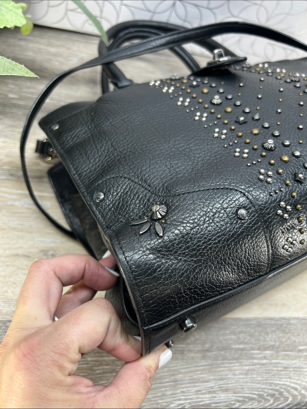 1674 Coach Mercer 30 Satchel in black leather & wallet set 271791674 - Picture 14 of 15